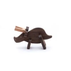 Triceratops Paleo Puzzle And Figure In Black Oak -Little Dutch Store Bajo Triceratops Paleo Puzzle and Figure in Black Oak Puzzles 6