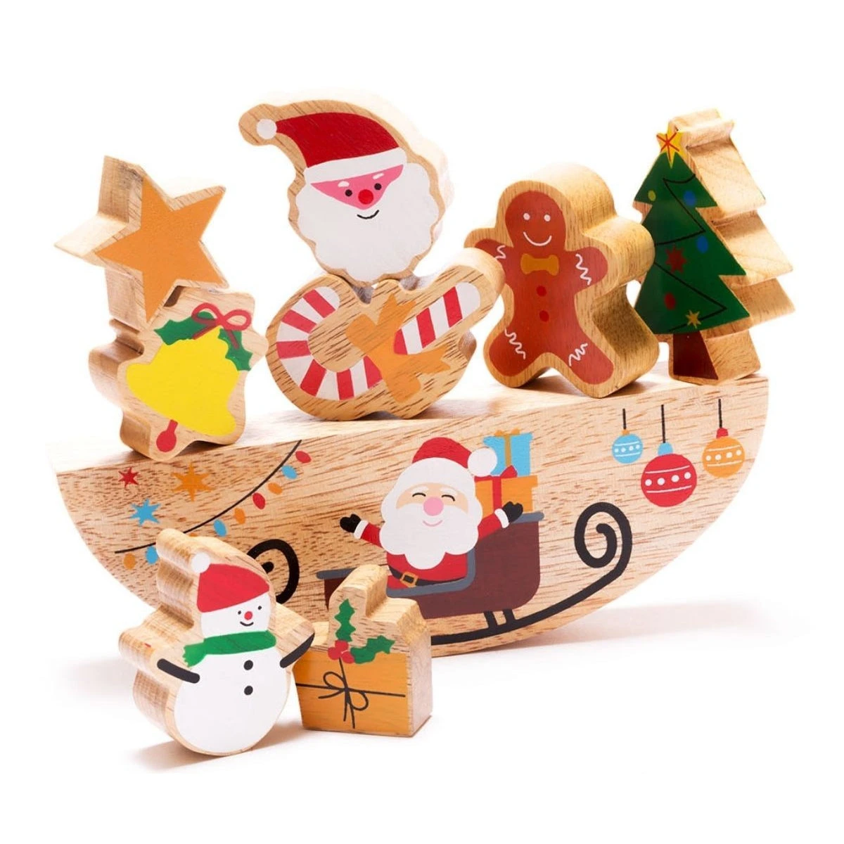 Best Years Wooden Balancing Santa Ark Toy 5 Best Years Wooden Balancing Santa Ark Toy - Image 3