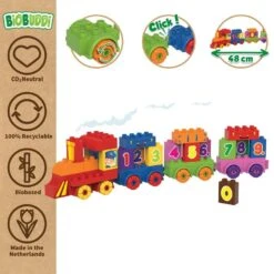 BiOBUDDi Train - Plant-based Building Blocks -Little Dutch Store BiOBUDDi BiOBUDDi Train Plant based Building Blocks 4
