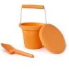 BIGJIGS Apricot Orange Bucket, Spade & Flyer Set -Little Dutch Store BigJigs Apricot Orange Bucket Spade Flyer Set