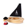 Janod Captain Melo And Her Boat Bath Toy -Little Dutch Store Captain Melo and Her Boat Bath Toy