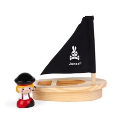 Janod Captain Melo And Her Boat Bath Toy 8 Janod Captain Melo And Her Boat Bath Toy -Little Dutch Store Captain Melo and Her Boat Bath Toy 3