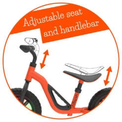 Charlie Glow Balance Bike - Orange -Little Dutch Store Chillafish Charlie Glow Balance Bike Orange Balance Bikes 5