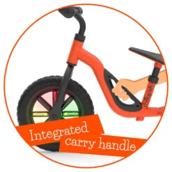 Charlie Glow Balance Bike - Orange -Little Dutch Store Chillafish Charlie Glow Balance Bike Orange Balance Bikes 6