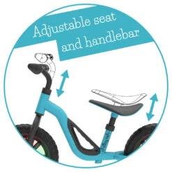 Charlie Glow Balance Bike - Skyblue -Little Dutch Store Chillafish Charlie Glow Balance Bike Skyblue Balance Bikes 4