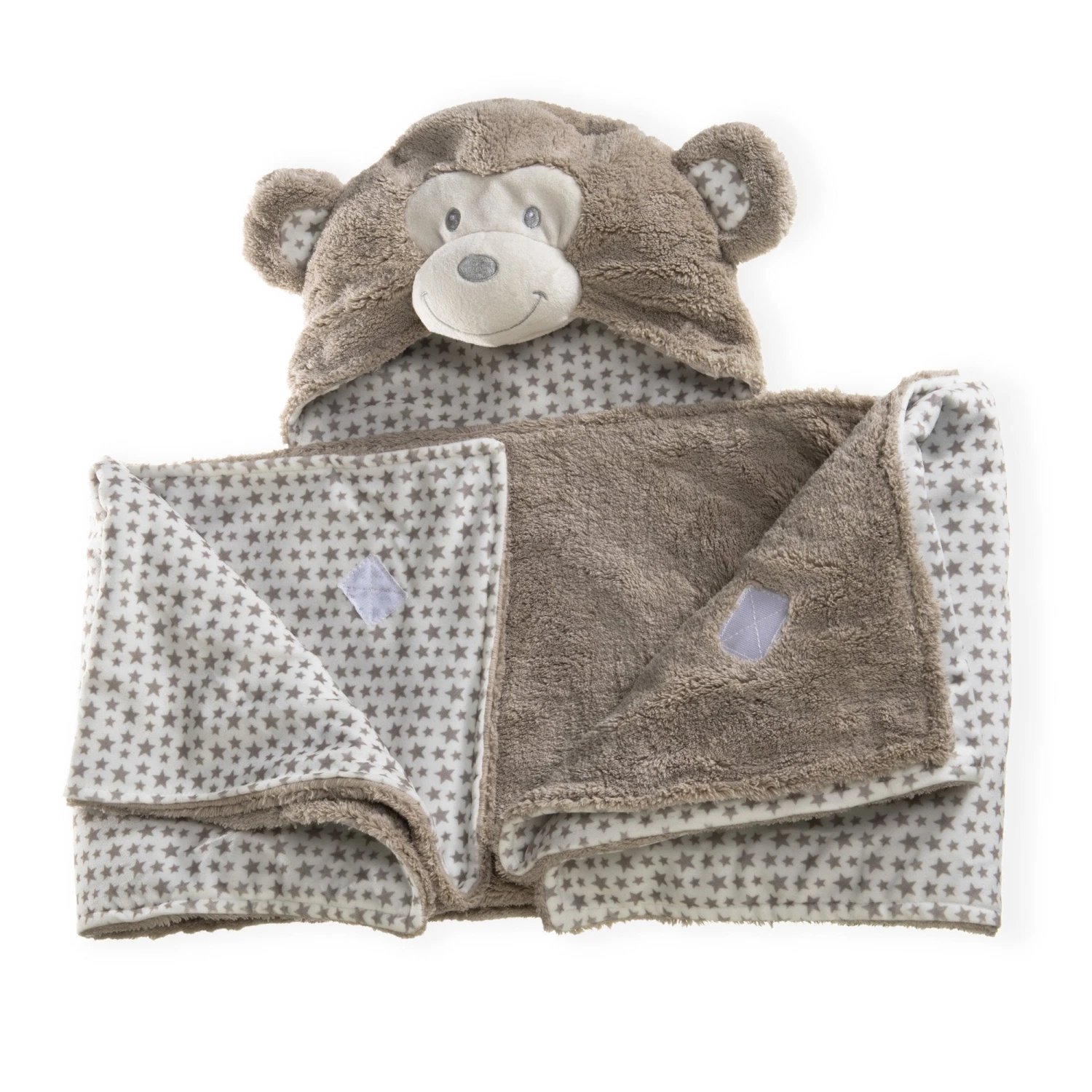Little Monkey Hooded Blanket 3 Little Monkey Hooded Blanket