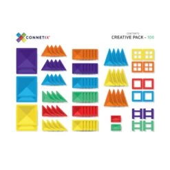 Magnetic Tiles 100 Piece Creative Pack -Little Dutch Store Connetix Magnetic Tiles 100 Piece Creative Pack Magnetic Tiles 9
