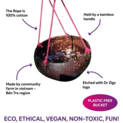 Dr Zigs Coconut Bucket Bubble Kit Perfect For Making Giant Bubbles -Little Dutch Store Dr Zigs Dr Zigs Coconut Bucket Bubble Kit Perfect for Making Giant Bubbles Bubble Blowing Toys 5