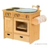 Cooker & Sink Combo With Towels - Natural -Little Dutch Store Drewart Drewart Cooker Sink Combo with Towels Natural Play Kitchen