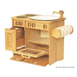Cooker & Sink Combo With Towels - Natural 11 Cooker & Sink Combo With Towels - Natural -Little Dutch Store Drewart Drewart Cooker Sink Combo with Towels Natural Play Kitchen 2