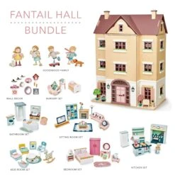 Fantail Hall Dollhouse Bundle -Little Dutch Store Fantail Hall Dollhouse Bundle 3
