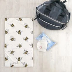 Bee Print Changing Mat ( All Sizes) 18 Bee Print Changing Mat ( All Sizes) -Little Dutch Store Fred Noah Bee Print Changing Mat All Sizes Changing Mats 8