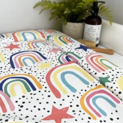Dotty Rainbow Print Changing Mat (All Sizes) 26 Dotty Rainbow Print Changing Mat (All Sizes) -Little Dutch Store Fred Noah Dotty Rainbow Print Changing Mat All Sizes 10