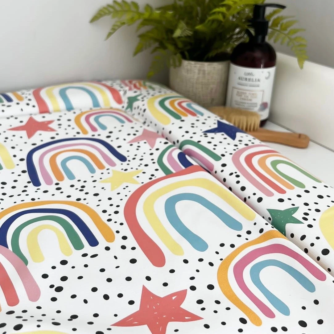 Dotty Rainbow Print Changing Mat (All Sizes) 12 Dotty Rainbow Print Changing Mat (All Sizes) - Image 10