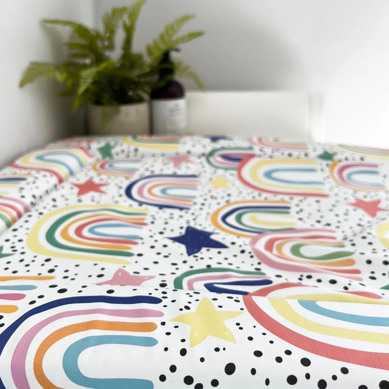 Dotty Rainbow Print Changing Mat (All Sizes) 16 Dotty Rainbow Print Changing Mat (All Sizes) - Image 14