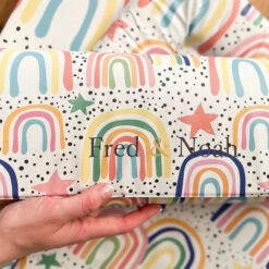 Dotty Rainbow Print Changing Mat (All Sizes) 31 Dotty Rainbow Print Changing Mat (All Sizes) -Little Dutch Store Fred Noah Dotty Rainbow Print Changing Mat All Sizes 15