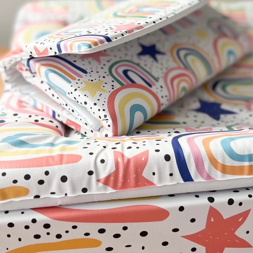 Dotty Rainbow Print Changing Mat (All Sizes) 4 Dotty Rainbow Print Changing Mat (All Sizes) - Image 2