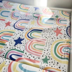 Dotty Rainbow Print Changing Mat (All Sizes) 21 Dotty Rainbow Print Changing Mat (All Sizes) -Little Dutch Store Fred Noah Dotty Rainbow Print Changing Mat All Sizes 5