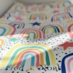 Dotty Rainbow Print Changing Mat (All Sizes) 25 Dotty Rainbow Print Changing Mat (All Sizes) -Little Dutch Store Fred Noah Dotty Rainbow Print Changing Mat All Sizes 9