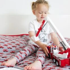 Fire Engine XXL Blanket 13 Fire Engine XXL Blanket -Little Dutch Store Fred Noah Fire Engine Xxl Blanket 5
