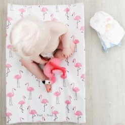 Flamingo Print Changing Mat (All Sizes) -Little Dutch Store Fred Noah Flamingo Print Changing Mat All Sizes 6