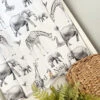 Grey Safari Animal Print Changing Mat ( All Sizes)