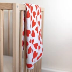 Love Heart Print Blanket -Little Dutch Store Fred Noah Love Heart Print Blanket 7