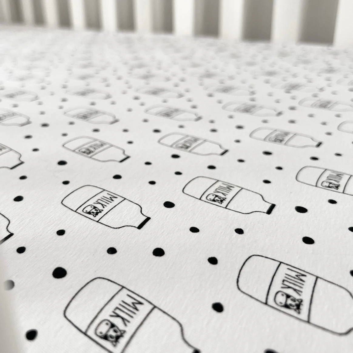 Milk Bottle Fitted Cot Sheet 5 Milk Bottle Fitted Cot Sheet - Image 3