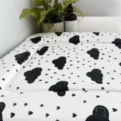 Monchrome Raindrops Changing Mat (All Sizes) -Little Dutch Store Fred Noah Monchrome Raindrops Changing Mat All Sizes