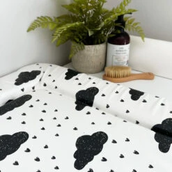 Monchrome Raindrops Changing Mat (All Sizes) -Little Dutch Store Fred Noah Monchrome Raindrops Changing Mat All Sizes 3