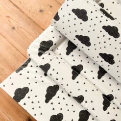 Monchrome Raindrops Changing Mat (All Sizes) -Little Dutch Store Fred Noah Monchrome Raindrops Changing Mat All Sizes 4