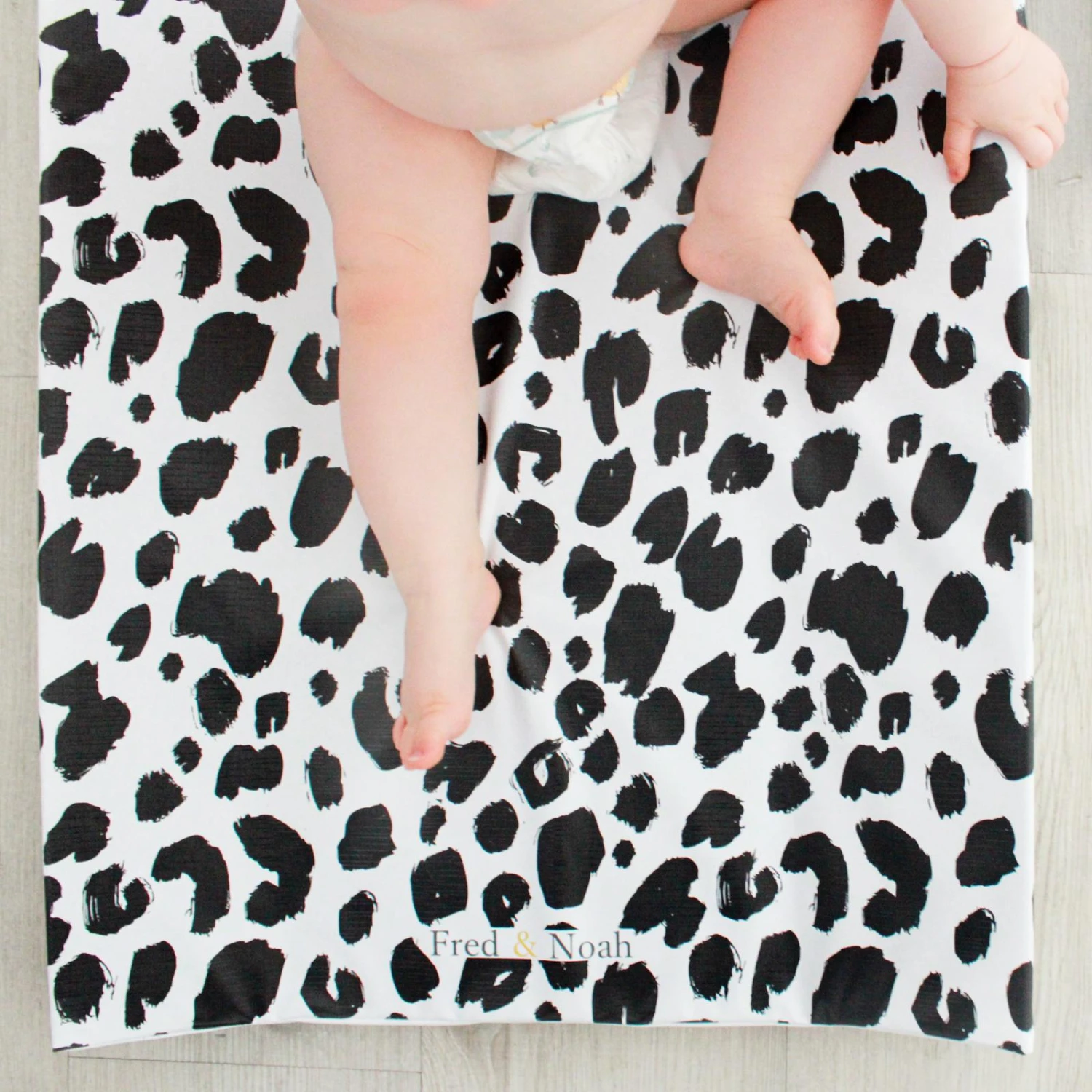 Mono Leopard Print Changing Mat (All Sizes) 4 Mono Leopard Print Changing Mat (All Sizes) - Image 2
