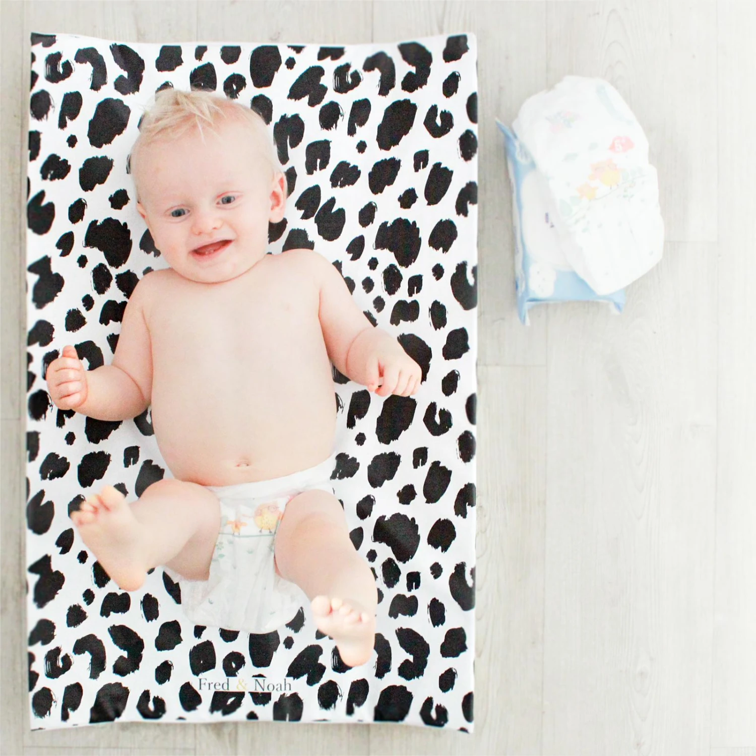 Mono Leopard Print Changing Mat (All Sizes) 8 Mono Leopard Print Changing Mat (All Sizes) - Image 6