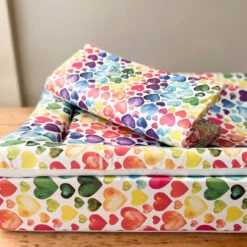 Rainbow Heart Print - Changing Mat ( All Sizes) 25 Rainbow Heart Print - Changing Mat ( All Sizes) -Little Dutch Store Fred Noah Rainbow Heart Print Changing Mat All Sizes 12