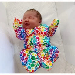 Rainbow Heart Print - Changing Mat ( All Sizes) 16 Rainbow Heart Print - Changing Mat ( All Sizes) -Little Dutch Store Fred Noah Rainbow Heart Print Changing Mat All Sizes 3