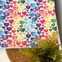 Rainbow Heart Print - Changing Mat ( All Sizes) 19 Rainbow Heart Print - Changing Mat ( All Sizes) -Little Dutch Store Fred Noah Rainbow Heart Print Changing Mat All Sizes 6