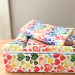 Rainbow Heart Print - Changing Mat ( All Sizes) 21 Rainbow Heart Print - Changing Mat ( All Sizes) -Little Dutch Store Fred Noah Rainbow Heart Print Changing Mat All Sizes 8