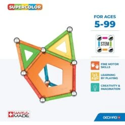 Geomag 35 Supercolour Classic Panels Set - 100% Recycled Plastic Magnetic Blocks -Little Dutch Store Geomag Geomag 35 Supercolour Classic Panels Set 100 Recycled Plastic Magnetic Blocks 4