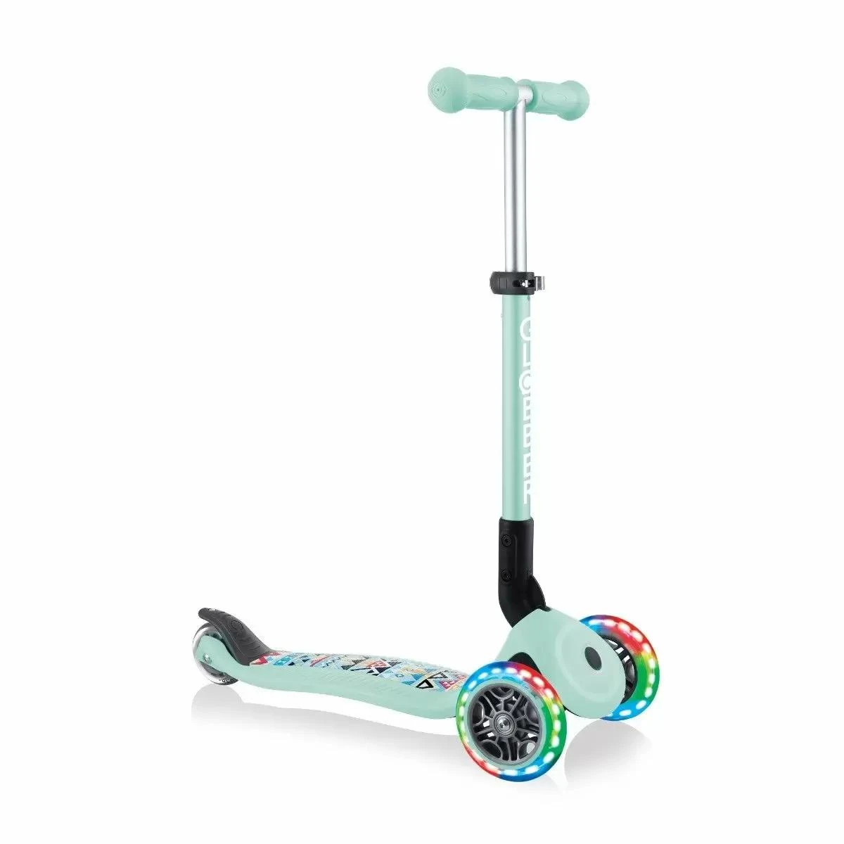 GLOBBER Junior Foldable Fantasy Lights Scooter With 3 Wheels 4 GLOBBER Junior Foldable Fantasy Lights Scooter With 3 Wheels - Image 2