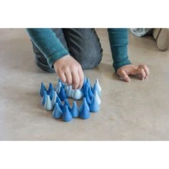 Blue Raindrops Loose Parts Mandala Pieces -Little Dutch Store Grapat Grapat Blue Raindrops Loose Parts Mandala Pieces 3