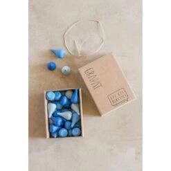 Blue Raindrops Loose Parts Mandala Pieces -Little Dutch Store Grapat Grapat Blue Raindrops Loose Parts Mandala Pieces 4