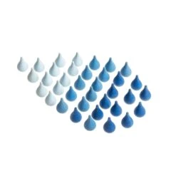 Blue Raindrops Loose Parts Mandala Pieces -Little Dutch Store Grapat Grapat Blue Raindrops Loose Parts Mandala Pieces 5