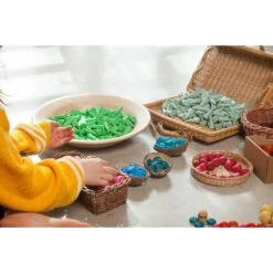 Green Cones Loose Parts Mandala Pieces -Little Dutch Store Grapat Grapat Green Cones Loose Parts Mandala Pieces 3