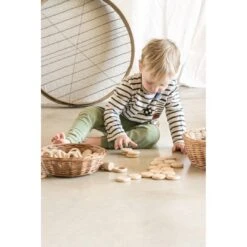 Natural Wooden Nins Rings & Coins Set -Little Dutch Store Grapat Grapat Natural Wooden Nins Rings Coins Set 3