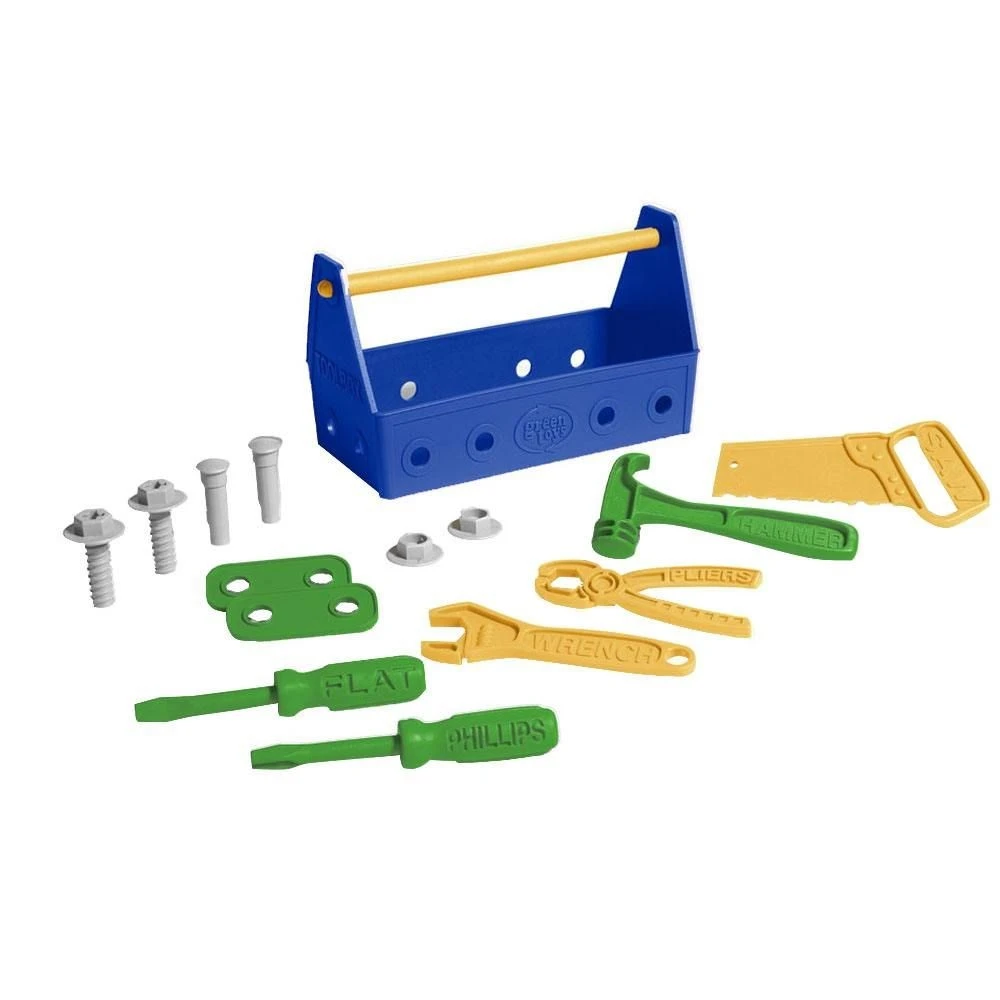Green Toys Recycled Plastic Tool Set - Blue 3 Green Toys Recycled Plastic Tool Set - Blue