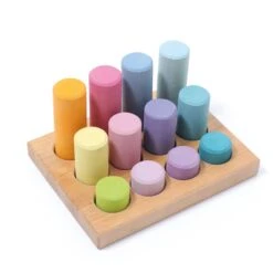 Stacking Game Small Pastel Rollers 11 Stacking Game Small Pastel Rollers -Little Dutch Store Grimms Stacking Game Small Pastel Rollers 4