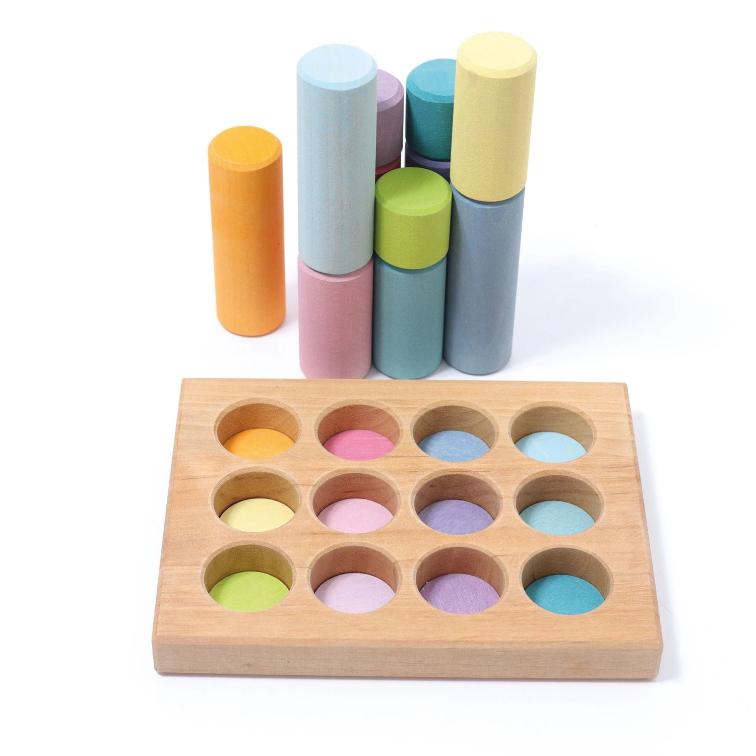 Stacking Game Small Pastel Rollers 7 Stacking Game Small Pastel Rollers - Image 5
