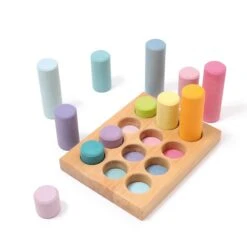 Stacking Game Small Pastel Rollers 13 Stacking Game Small Pastel Rollers -Little Dutch Store Grimms Stacking Game Small Pastel Rollers 6