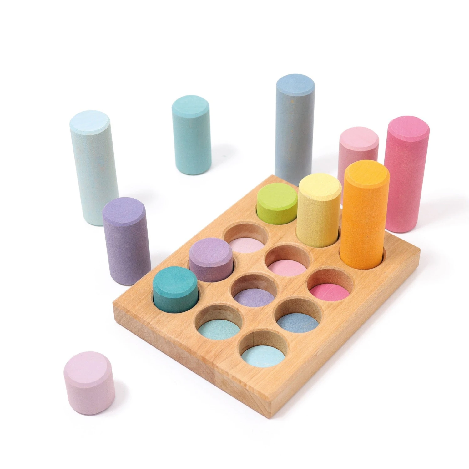 Stacking Game Small Pastel Rollers 8 Stacking Game Small Pastel Rollers - Image 6