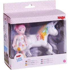 Haba Little Friends – Amira And Unicorn Ruby Rainbow -Little Dutch Store Haba Little Friends Amira and Unicorn Ruby Rainbow by Haba 3